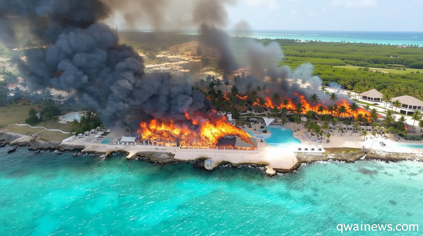 Woman killed, 1,700 evacuated in beach hotel fire in Dominican Republic