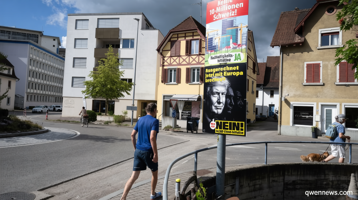 Swiss voters poised to reject 10 million population cap in referendum, projection shows