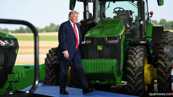 In a visit to farm country, Trump extols ‘beautiful fountains’ back in Washington