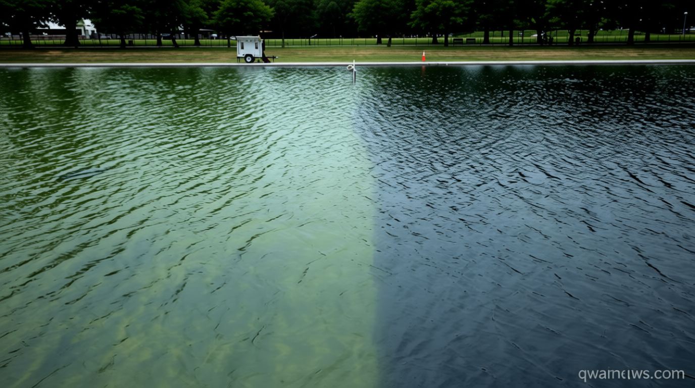 Trump claims Reflecting Pool was vandalized and says law enforcement is investigating