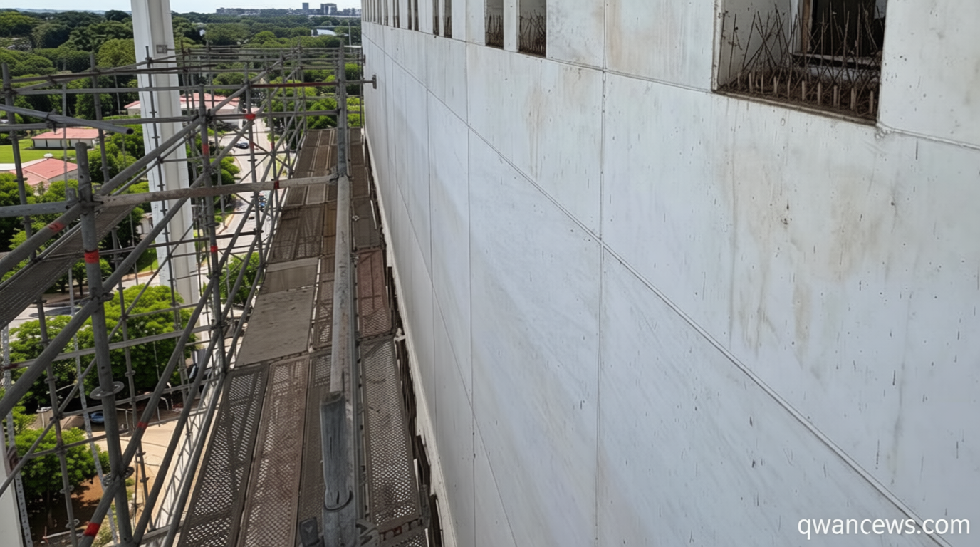 New images show what’s behind the tarp at the Kennedy Center