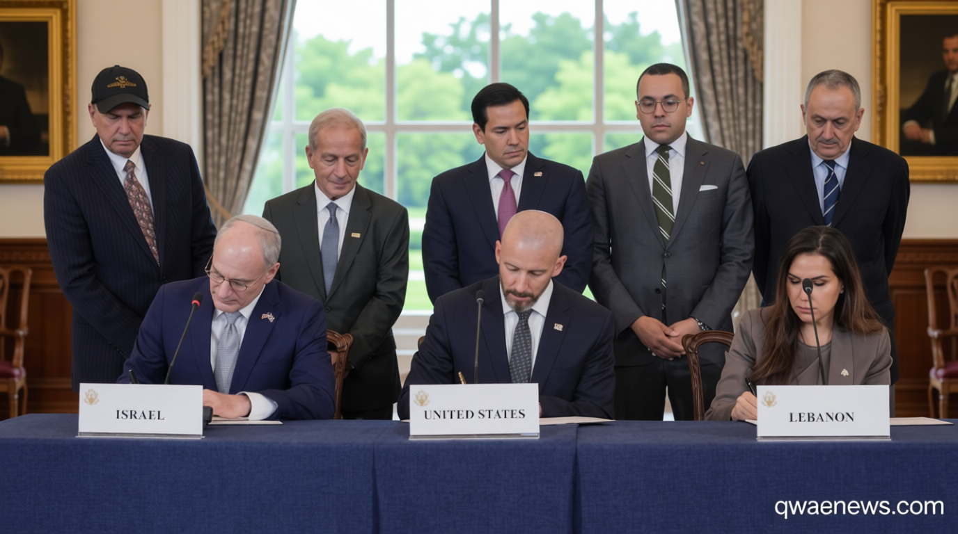 Israel to withdraw from two areas in Lebanon under newly signed agreement