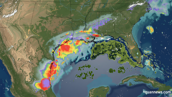 Tropical storm watch issued in Texas and Louisiana for major flood threat