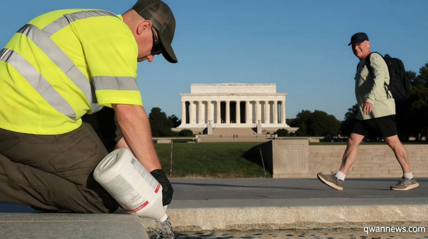 Reflecting Pool woes: Trump administration turns to hydrogen peroxide in latest bid to beat back algae