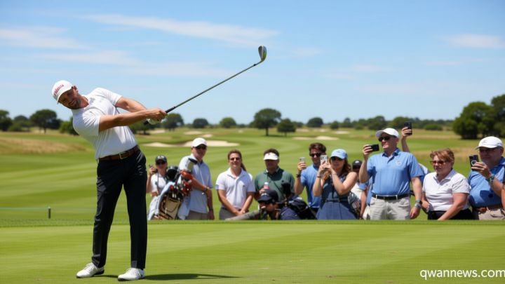 Wyndham Clark builds early 4-shot lead at US Open with lowest 36-hole score at Shinnecock