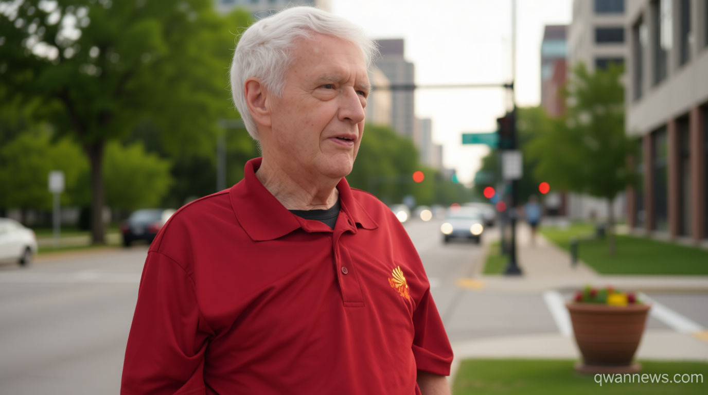 Why America is obsessed with a grandpa in high-waisted pants who is building sidewalks