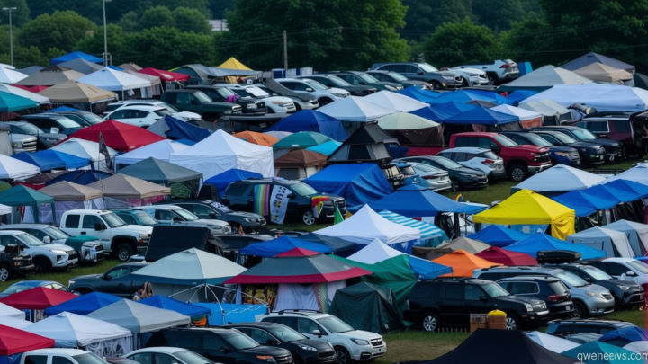 Dead baby is found in a portable toilet at a music festival in Michigan