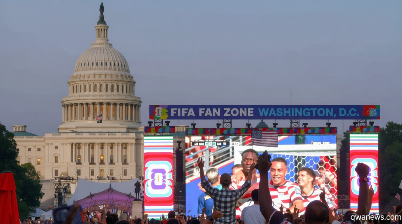 America held a big birthday party — and a soccer extravaganza broke out