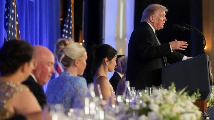 Fact check: Trump’s false claims at the White House Correspondents’ Dinner