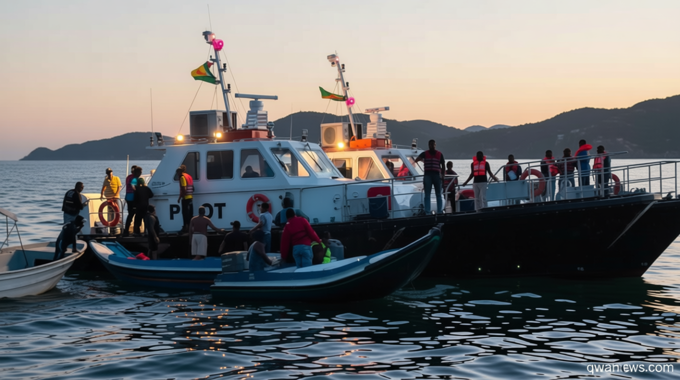 Dozens feared dead after passenger ferry carrying over 100 people sinks off coast of Guyana