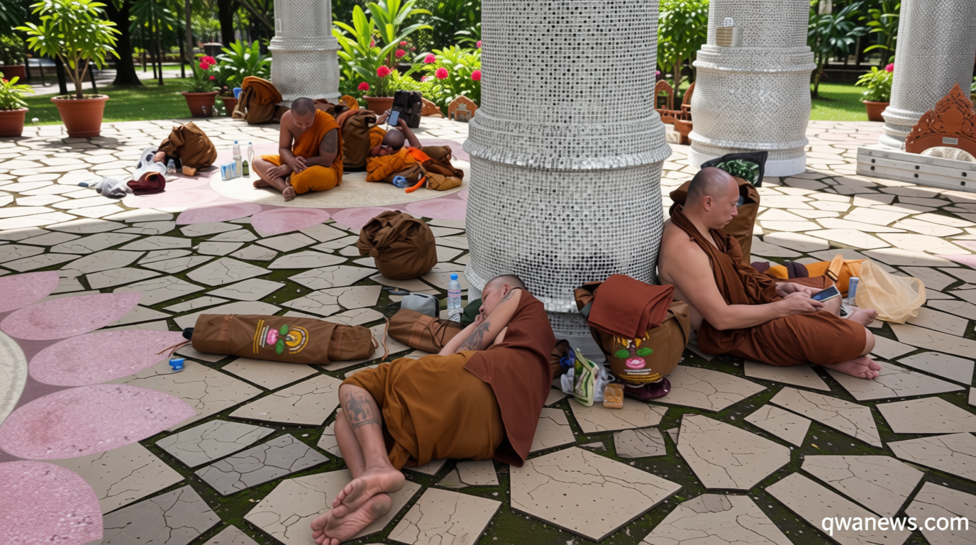 11-year-old boy driving pickup truck crashes into group of Thai monks, killing 8