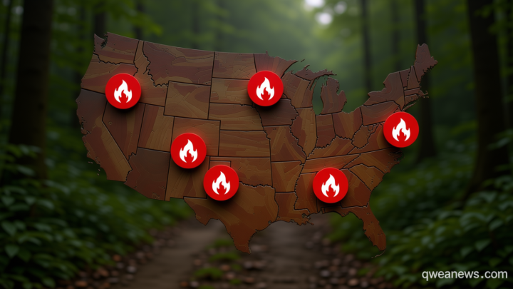 Tracking US wildfires in maps and charts