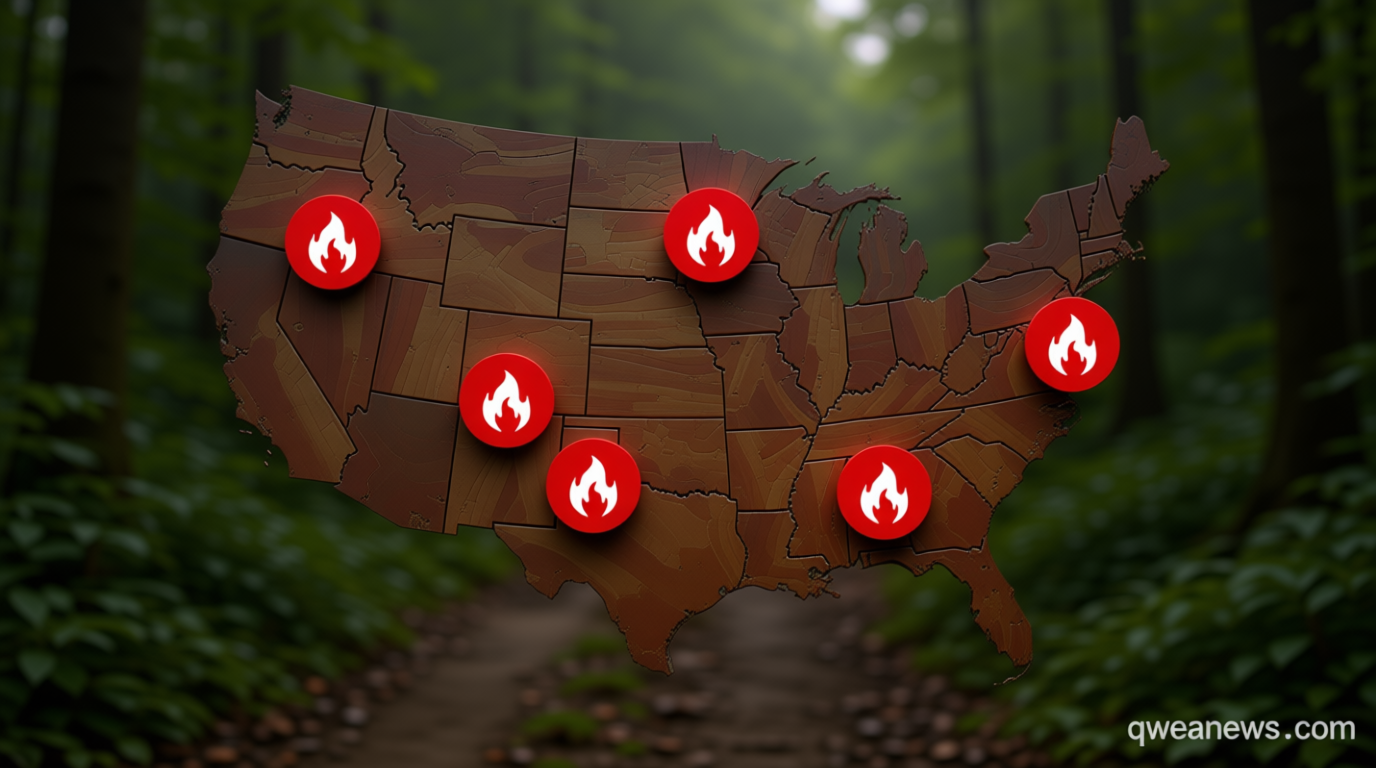 Tracking US wildfires in maps and charts