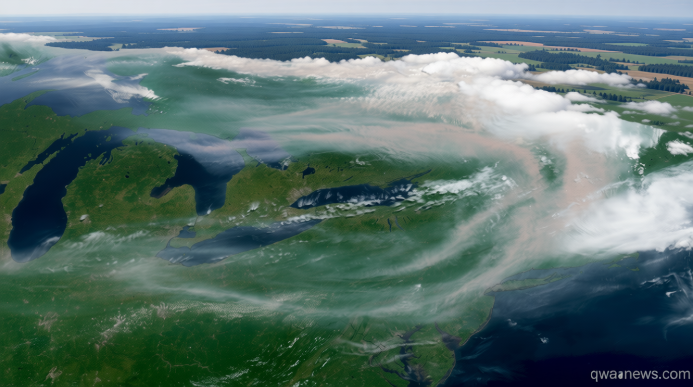Dangerous smoke from Canadian wildfires moves into the Great Lakes and Northeast