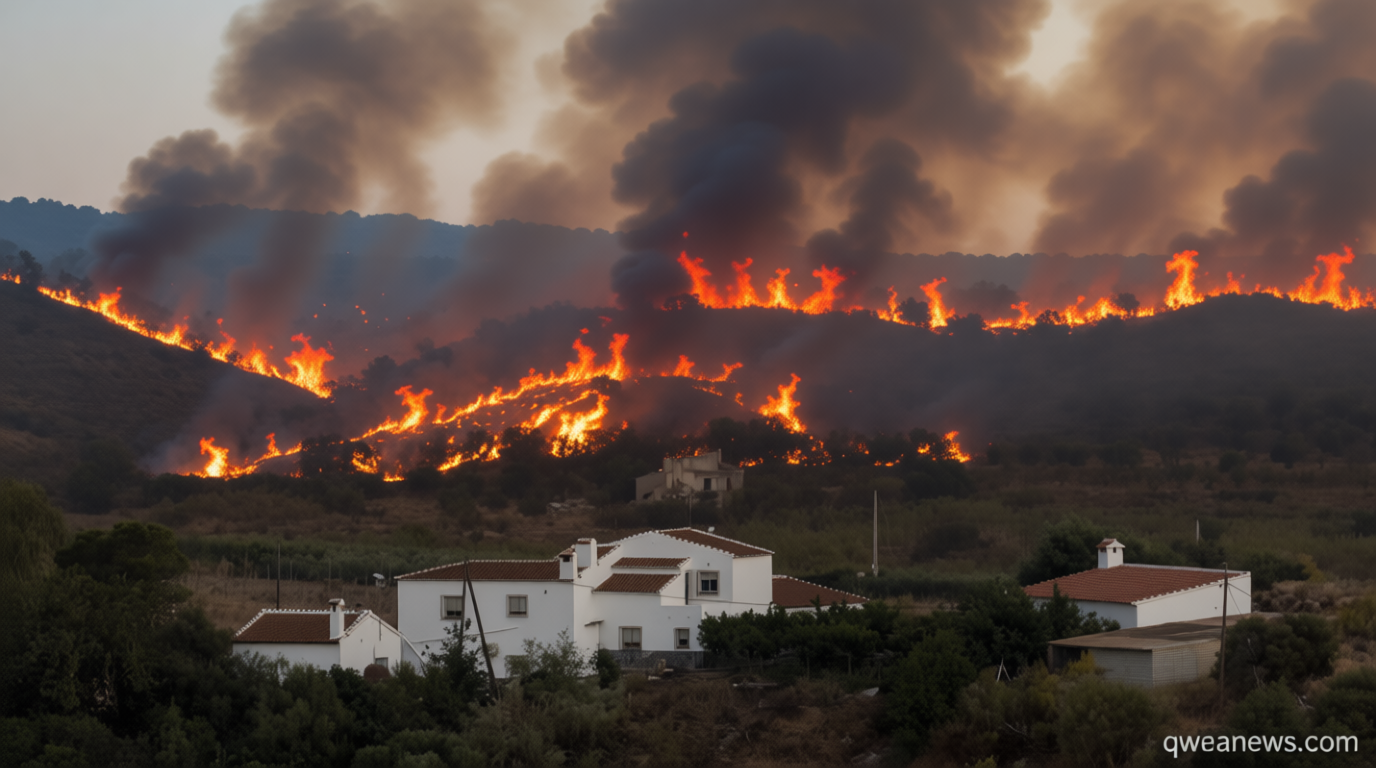 Heat and fire generate overlapping problems for much of southern Europe