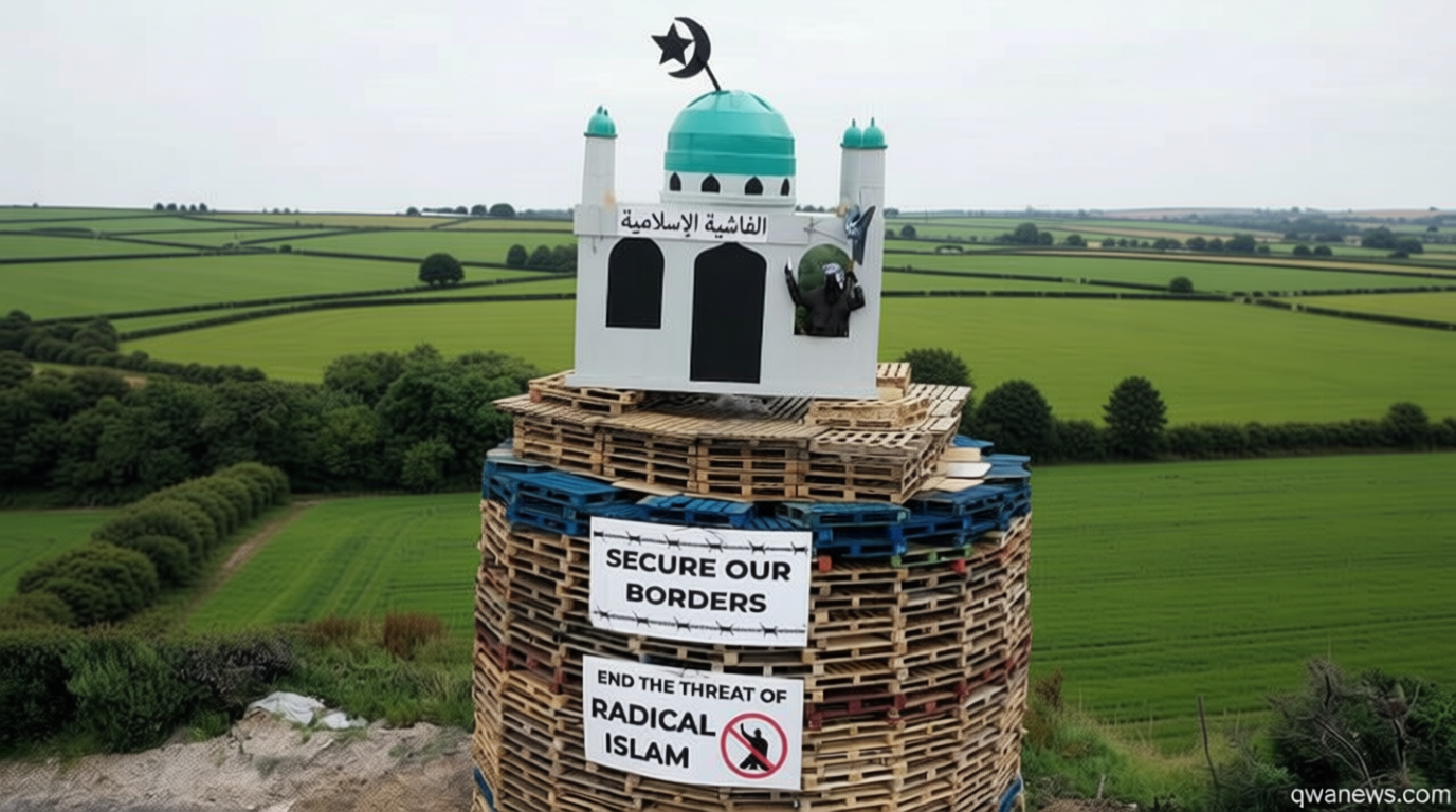 A 300-year-old bonfire tradition in Northern Ireland has turned its flames on Muslims