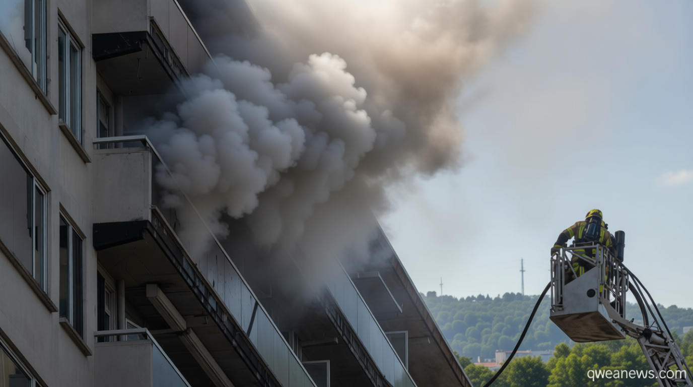 Fire in Belgian apartment block leaves at least 5 people dead, many injured