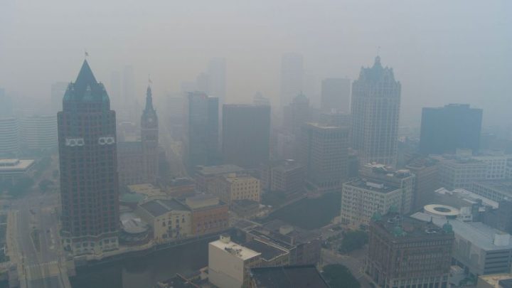 Wildfire smoke is driving terrible air quality in major cities as new plumes arrive from Canada
