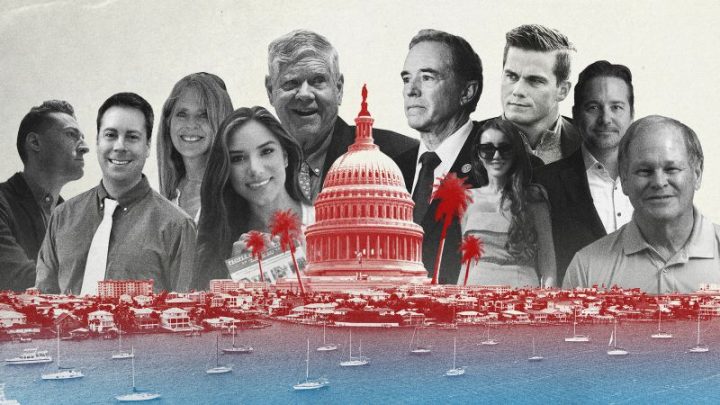 A ‘clown show’ of carpetbaggers and characters has upended a Republican primary in Trump’s backyard