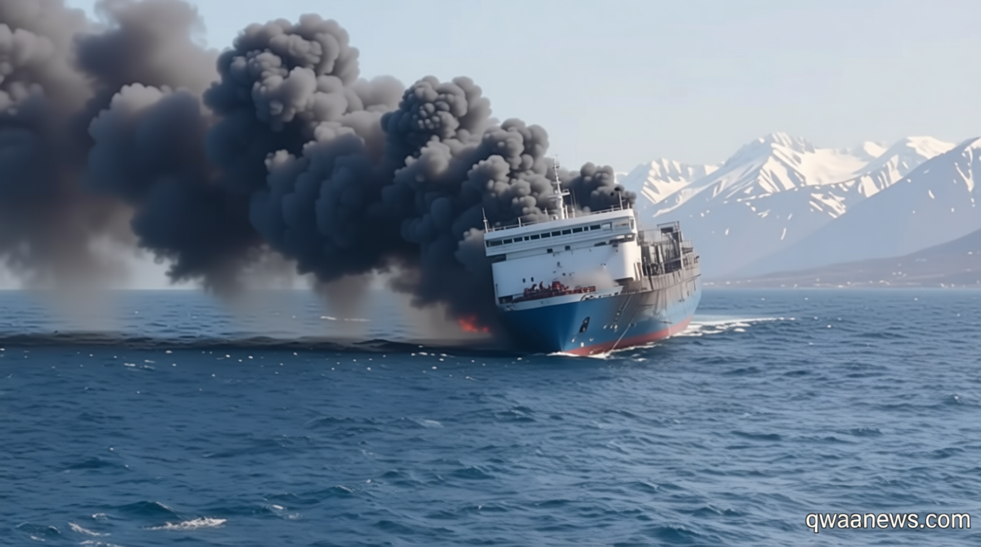 Blaze engulfs Indonesian passenger ferry off Java, leaving at least five dead