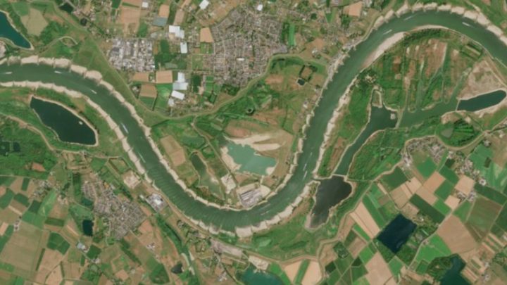 Extreme weather is drying up Europe’s rivers in a crisis so dire it can be seen from space
