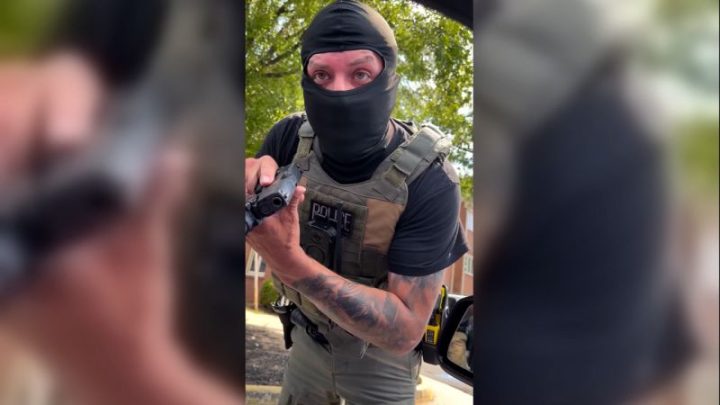 ICE agent points gun at Virginia woman who shouted at them in video that conflicts with government’s narrative